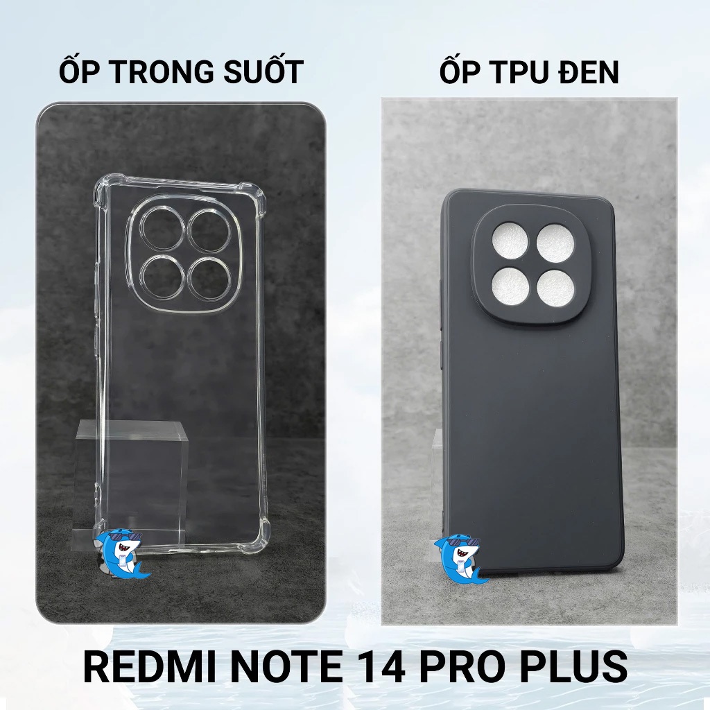 Ốp lưng Redmi note 14, 14 pro plus, pro+ 5G cạnh vuông bảo vệ cam vỏ bao điện thoại xiaomi
