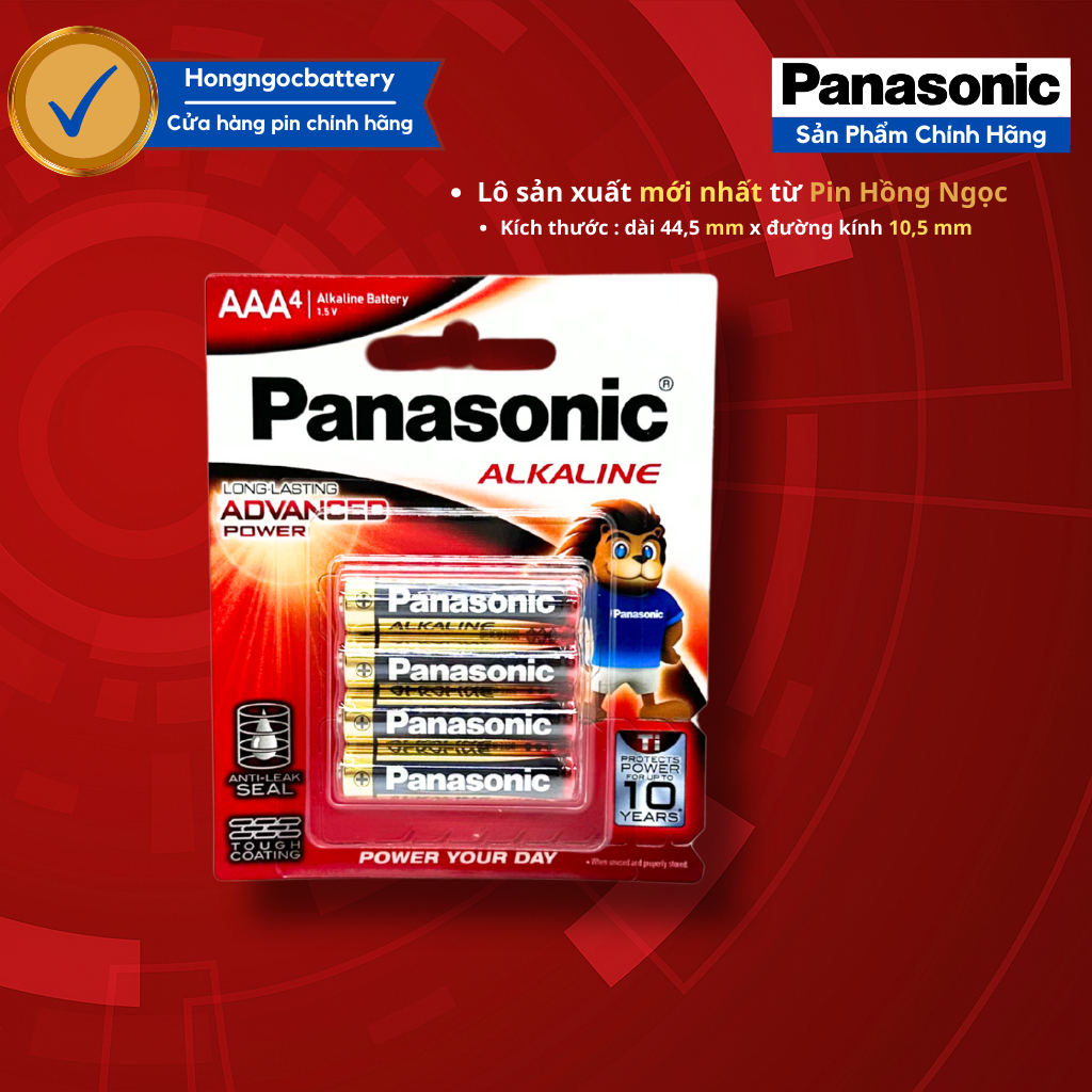 Vỉ 4 Pin AAA Panasonic Alkaline dung lượng cao LR03T/4B - Hàng chính ...