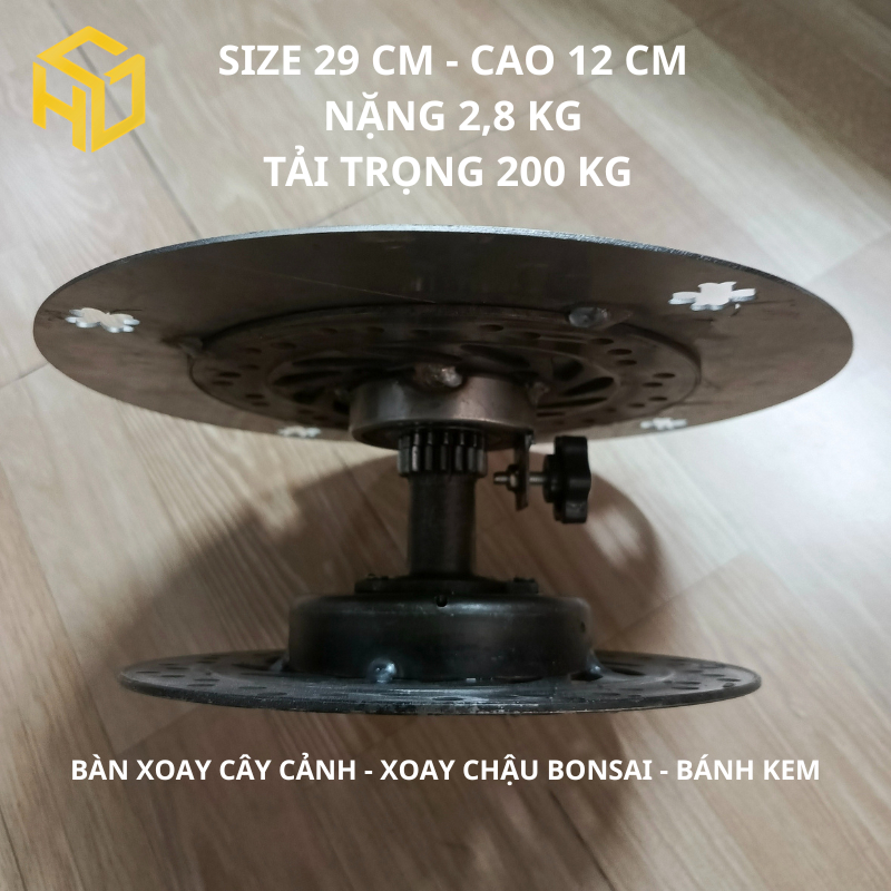 Bàn Xoay Bonsai 29cm Chịu Lực 200kg – Xoay 360 Độ, Hỗ Trợ Cắt Tỉa & Tạo Dáng Cây Cảnh Chuyên Nghiệp