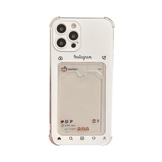 Ốp Điện Thoại iPhone Đựng Thẻ Mềm Ốp Lưng Điện Thoại Chống Rơi Cho iPhone 16 Promax 15 Promax 12 13 Mini 14plus 11 ct034