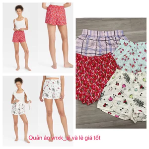 Quần short mặc nhà trẻ em và người lớn xuất dư