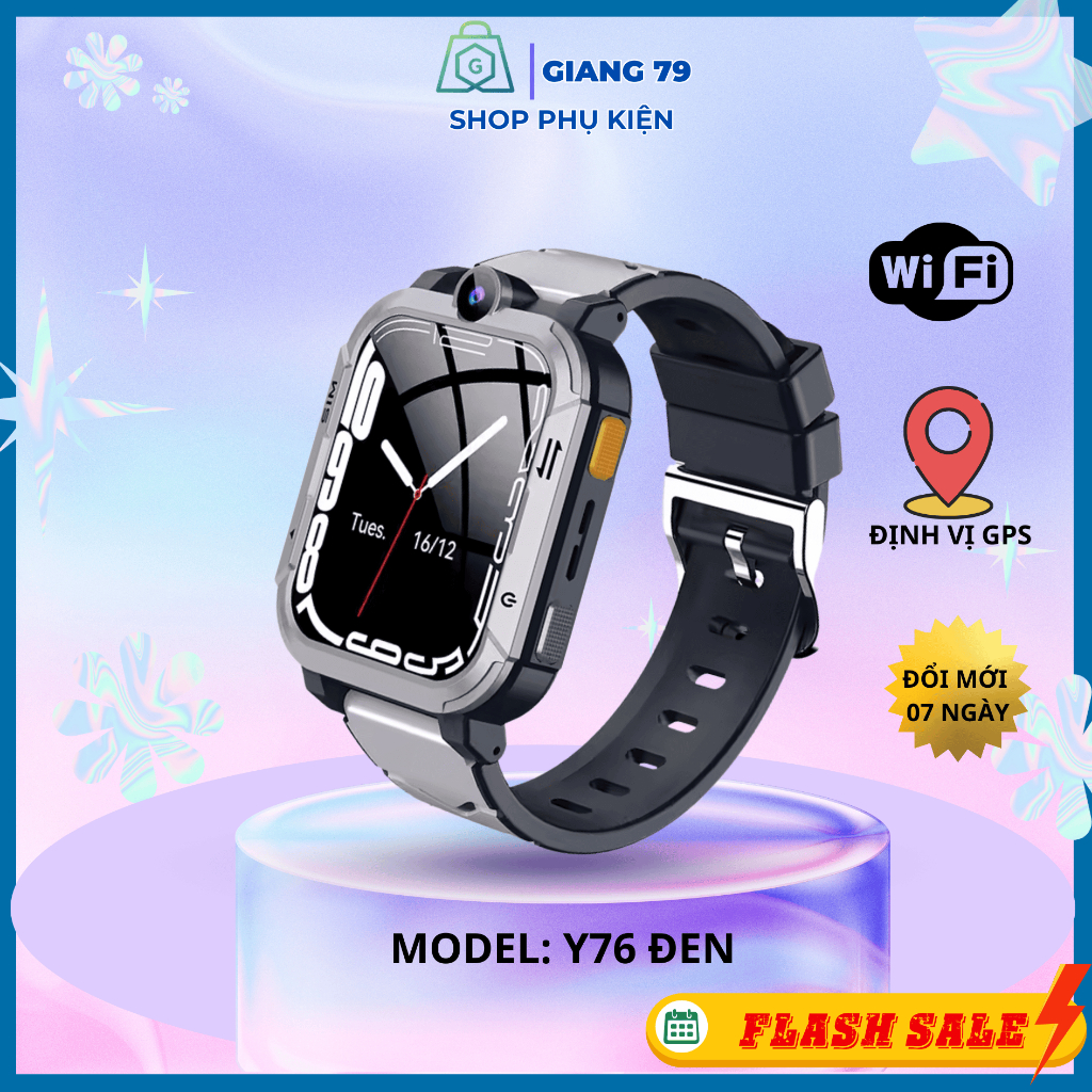 Đồng Hồ Thông Minh Trẻ Em Y76/ Y80/ D36, Lắp Sim 4G Nghe Gọi, Nhắn tin, Định Vị, Nhiều chức năng...