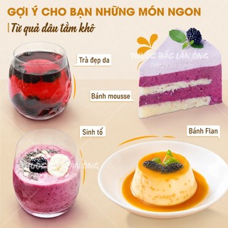 Quả dâu tằm khô 100g, dâu tằm nguyên trái, quả đều, dùng pha trà hoa quả, vị chua ngọt tự nhiên