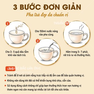 Quả dâu tằm khô 100g, dâu tằm nguyên trái, quả đều, dùng pha trà hoa quả, vị chua ngọt tự nhiên