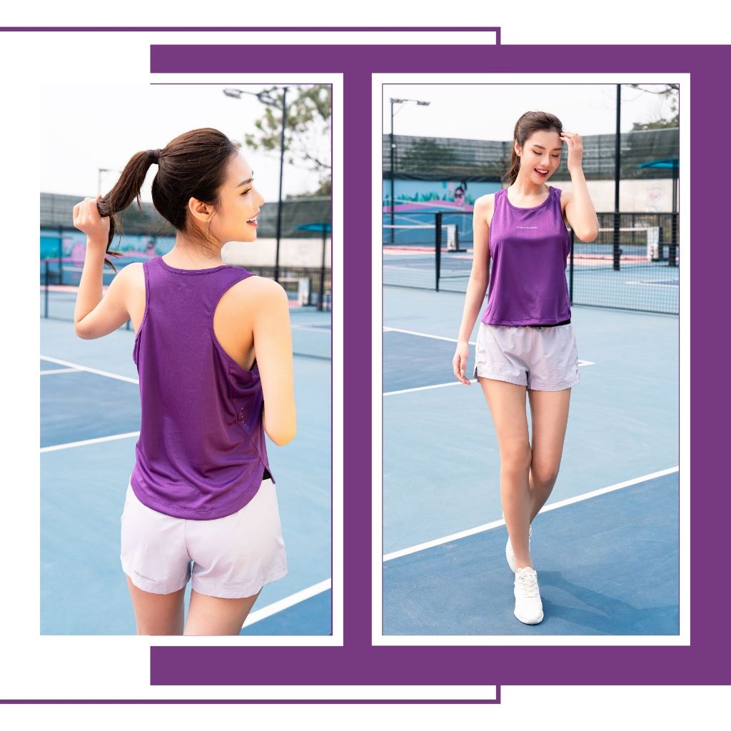 Ảnh Áo Tank Top LV25N03F205 Lỗ Kim, Áo Ba Lỗ Nữ Tập Gym Dáng Rộng Mặc Thoải Mái; Áo Tank Top Nhiều Màu Sắc Lựa Chọn 3