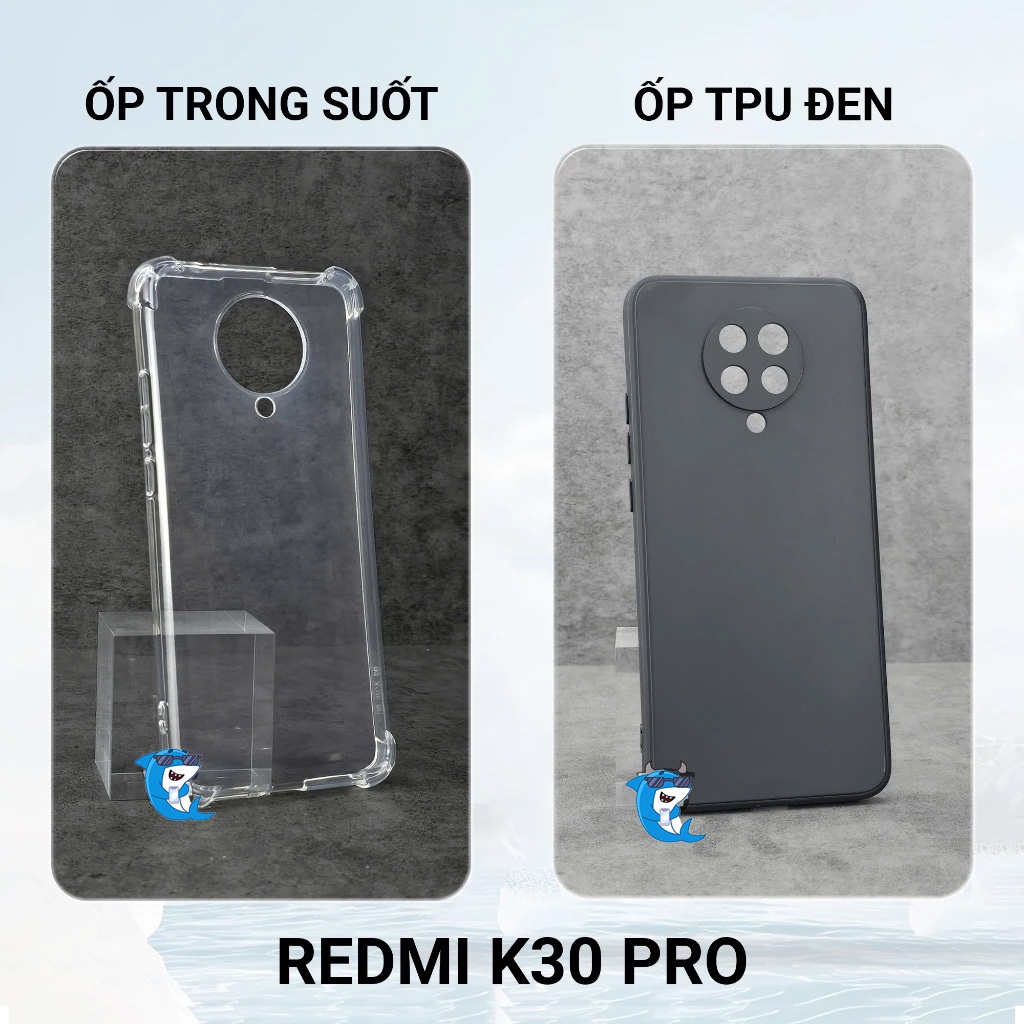 Ốp lưng Redmi K30 bảo vệ cam điện thoại toàn diện cạnh vuông nhựa dẻo tpu bibi glass