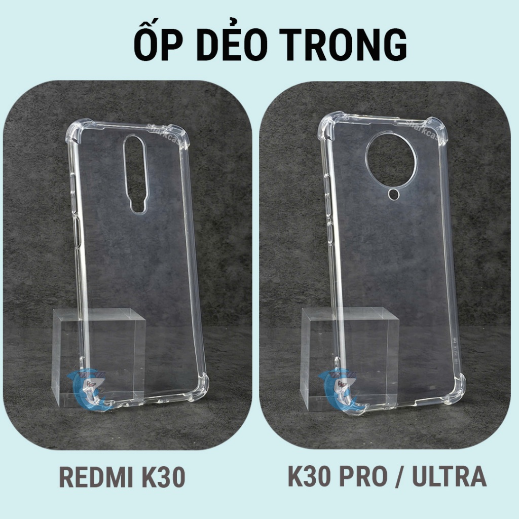 Ốp lưng Redmi K30 bảo vệ cam điện thoại toàn diện cạnh vuông nhựa dẻo tpu bibi glass