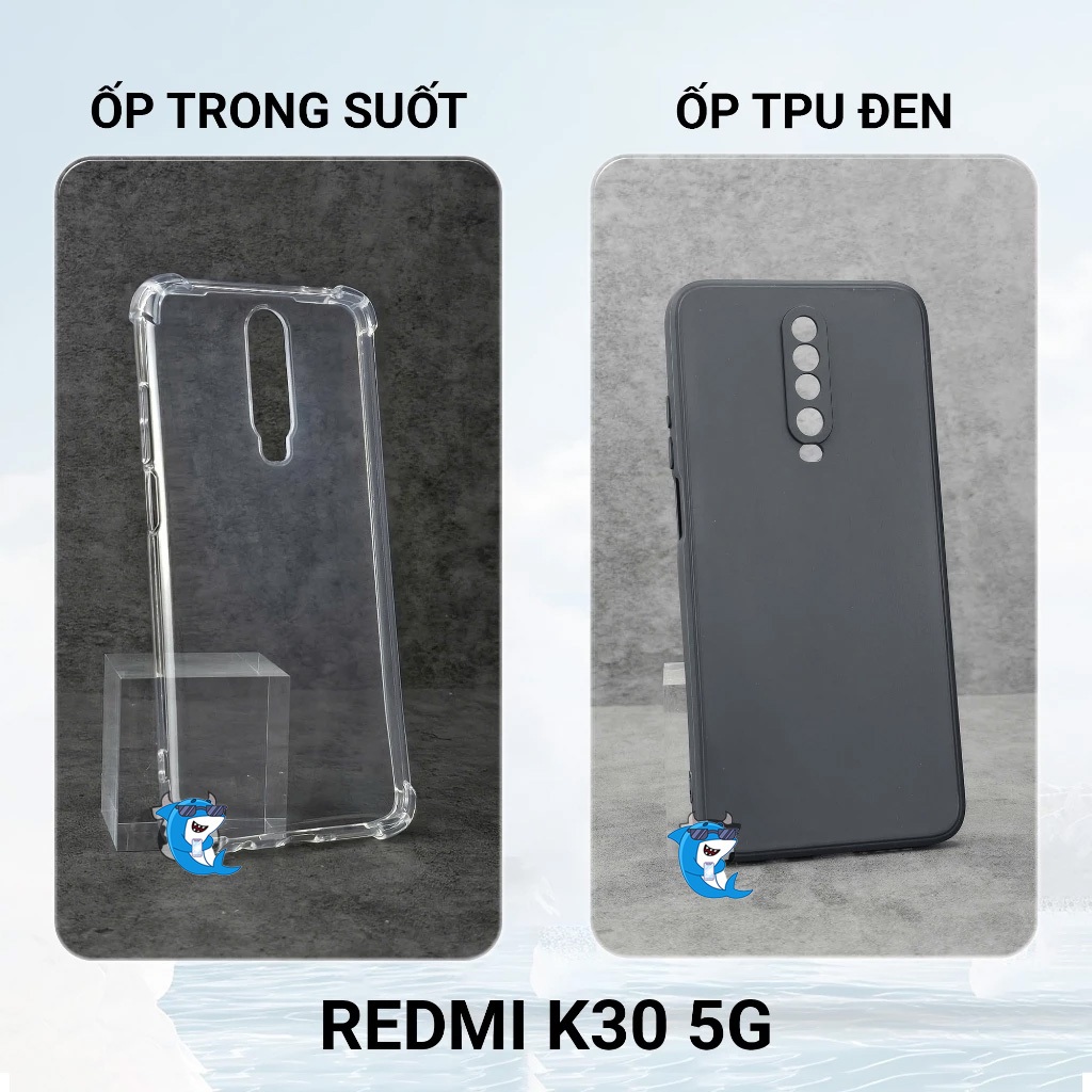 Ốp lưng Redmi K30 bảo vệ cam điện thoại toàn diện cạnh vuông nhựa dẻo tpu bibi glass