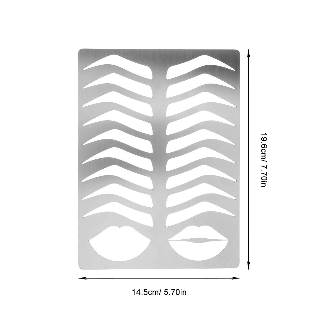 Khung Inox vẽ chân mày môi trên da giả chất liệu inox 304
