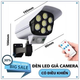 Ảnh 5 – Đèn Năng Lượng Mặt Trời Hình Giả Camera Chống Trộm Tặng Kèm Điều Khiển, Chống Nước, Tiết Kiệm Điện