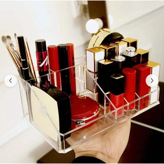 Khay kệ đựng mực Mica 16 ô trong suốt cao cấp