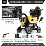 Máy Rửa Xe Công Nghiệp KAW Tầm Phun Xa 20M, Công Suất Lớn 3000W, Dây Ra Vào 20 Mét Dễ Dàng Sử Dụng — ảnh 3