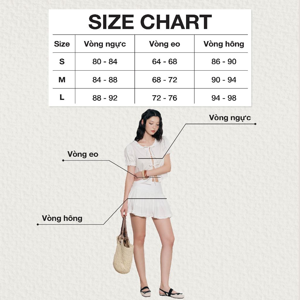 Ảnh DOTTIE - Áo kiểu tay phồng đính nơ - Trắng - T1058 2