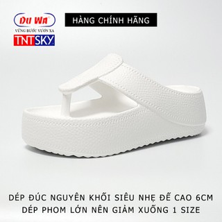 Dép Nữ Xỏ Ngón Đúc Liền Khối Siêu Nhẹ Đế Cao 6cm DUWA - Hàng Chính Hãng - SH352