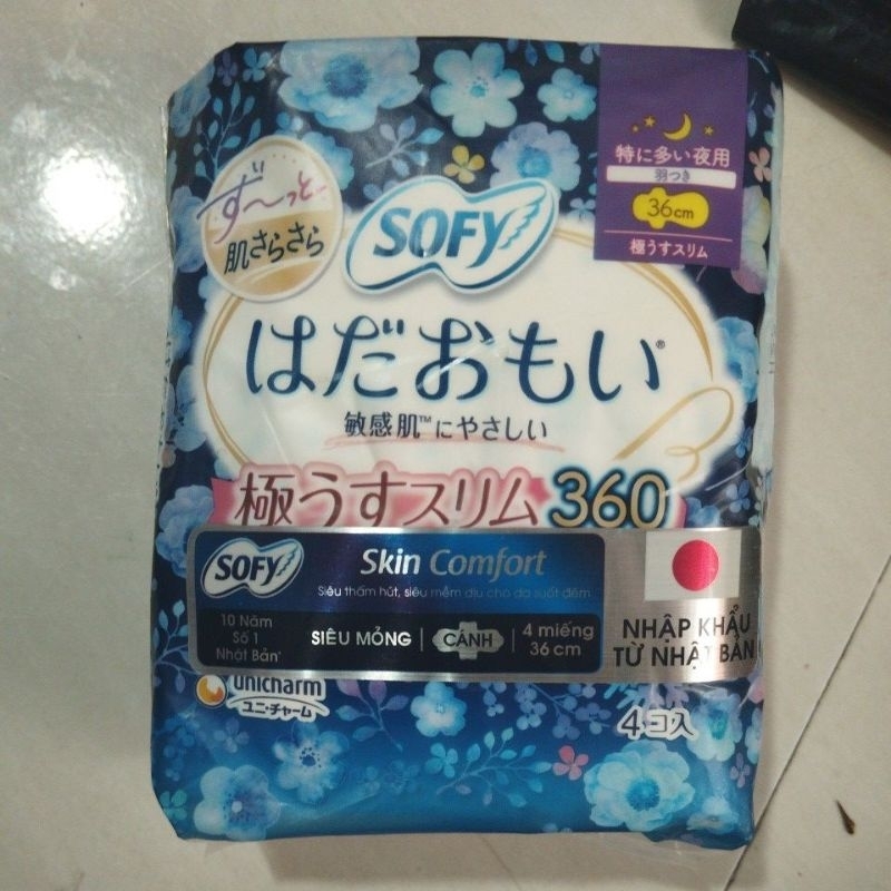 Combo 6 gói sofy Skin Comfort  Nhật Bản  Đêm 36cm  4 miếng