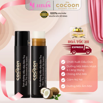 Son Dưỡng Môi Chiết Xuất Dầu Dừa Bến Tre Cocoon Ben Tre Coconut Lip Balm 5g