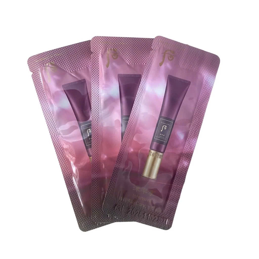 V120_ Sample Kem Bàn Là Xóa Nhăn Whoo Đỏ - Whoo Intensive Wrinkle Concentrate 1ml