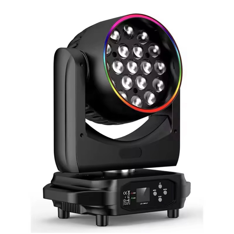 Đèn beam pha di chuyển 19x15w Bee Eye Led Aperture Wash Zoom Moving ...