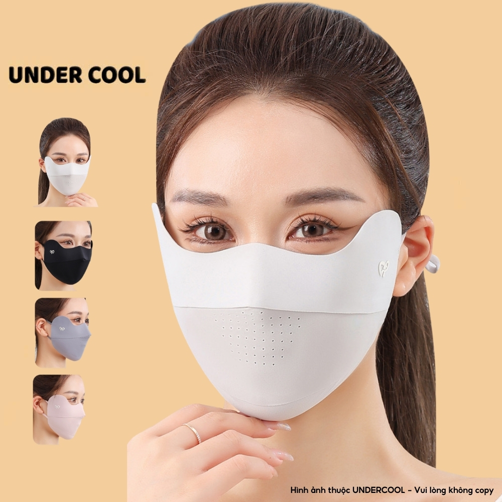 Khẩu Trang chống nắng UNDERCOOL - Siêu Nhẹ ,Có Lỗ Thoáng Khí Làm Mát ,Chống Nắng,Chống Bụi & Bảo Vệ Da Có Logo KT11