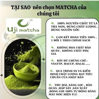 Bột Matcha Uji CEREMONIAL Grade|gói tiết kiệm 500g-Bột trà xanh Công nghệ NHẬT BẢN thơm ngọt hậu