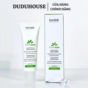 Kem Dưỡng Kiềm Dầu Babe Stop AKN Mattifying Moisturiser Cho Da Dầu Mụn 50ml Duduhouse