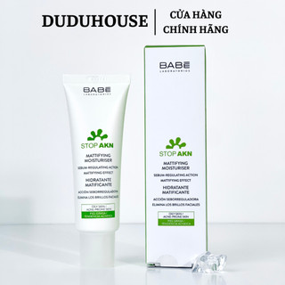(Hàng Công Ty) Kem Dưỡng Kiềm Dầu Babe Stop AKN Mattifying Moisturiser Cho Da Dầu Mụn 50ml Duduhouse