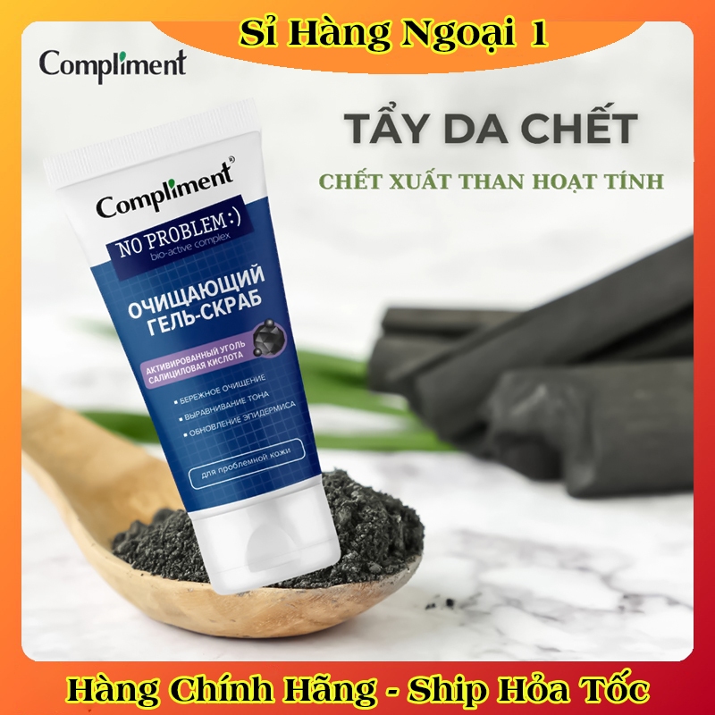 Tẩy da chết Compliment No Problem với BHA giúp da láng mịn, giảm mụn, mờ thâm 80ml/ 150ml của Nga