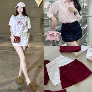 247store - Chân váy jean túi cơi, cạp cao dáng basic 7931