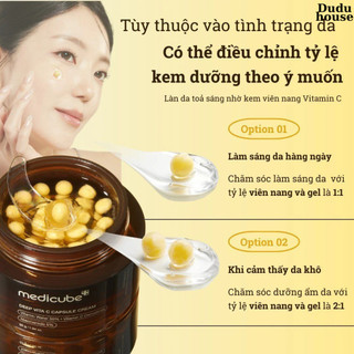 Kem dưỡng Medicube Deep Vita C Capsule Cream Sáng Da Mờ Thâm 55g Duduhouse