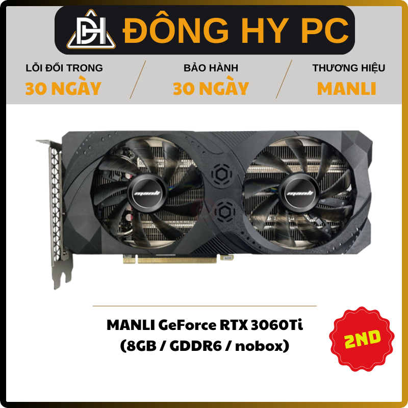 VGA card màn hình MANLI Geforce RTX 3060 Ti 8GB 2ND | Shopee Việt Nam