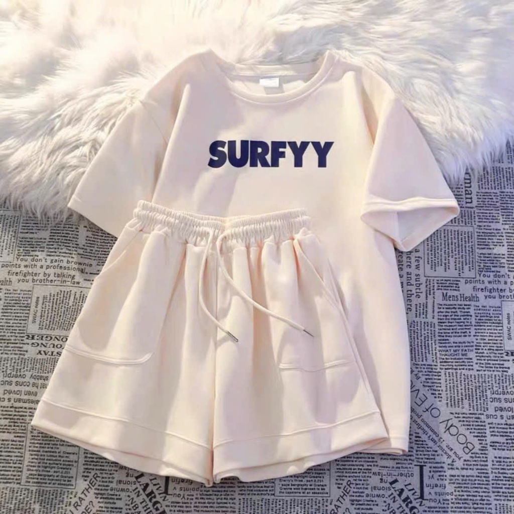 Ảnh Set Đồ Nữ Cotton SUREYY NAD, Bộ Quần Áo Nữ Mặc Nhà Form Rộng Thoáng Mát Bộ Thể Thao Nữ Mùa Hè Tay Lỡ 4