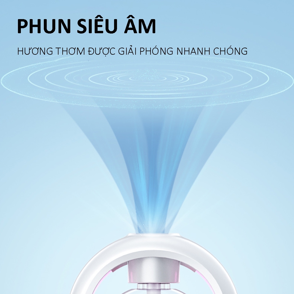 Máy xịt thơm phòng, máy toả hương nước hoa cao cấp có led, lưu hương lâu có nhiều chế độ