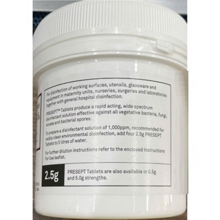 Viên khử khuẩn PRESEPT 2.5G.Viên nén khử khuẩn( Hộp 100v)