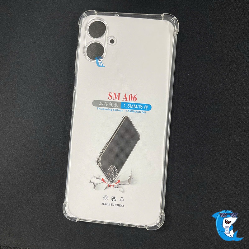 Ốp lưng Samsung A06 4G 5G viền vuông nhựa dẻo tpu đen bảo vệ cam điện thoại bibi glass