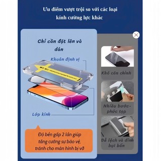 Kính Cường Lực iPhone Glass Tự Dán Chống Nhìn Trộm, Full Màn - iP 6/6s/7/8/Plus/X/XS/XR/11/12/13/14/15/16/Pro/Max/Mini