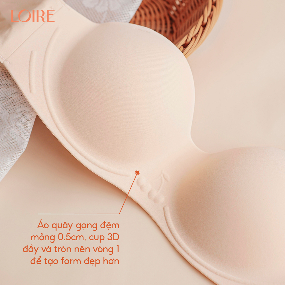 Ảnh Áo Ngực Su Áo Quây Không Gọng Đệm Mỏng Ôm Ngực Tự Nhiên Loirechic AL250307 2