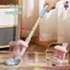 Bộ Dọn Nhà Mini BỐ KHỦNG LONG Hình Vịt Vàng/ Heo Hồng Kèm Dụng Cụ Hút Bụi Chổi Hốt Rác Dễ Thương Cho Bé Tập Làm Việc Nhà