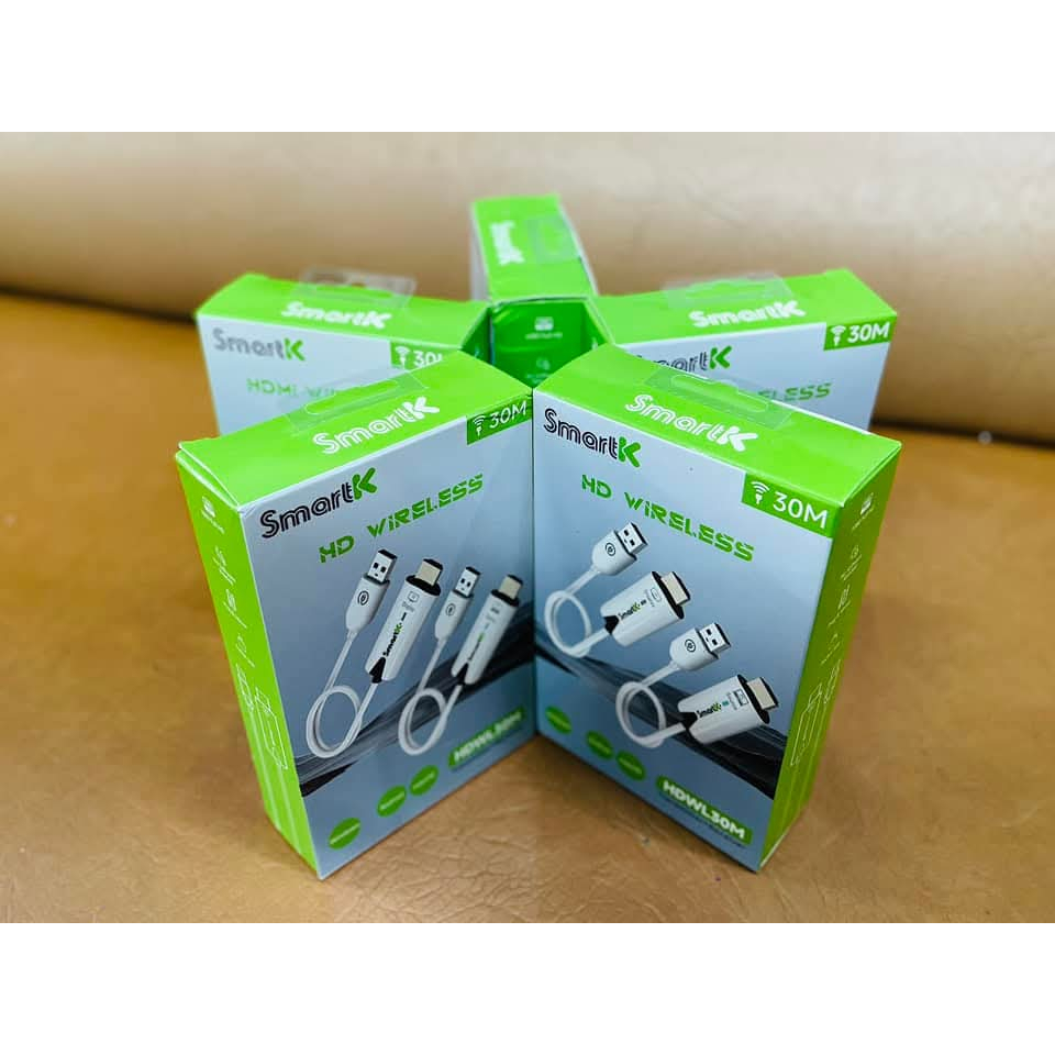 Bộ HDMI Không Dây SmartK Cao Cấp Chính Hãng