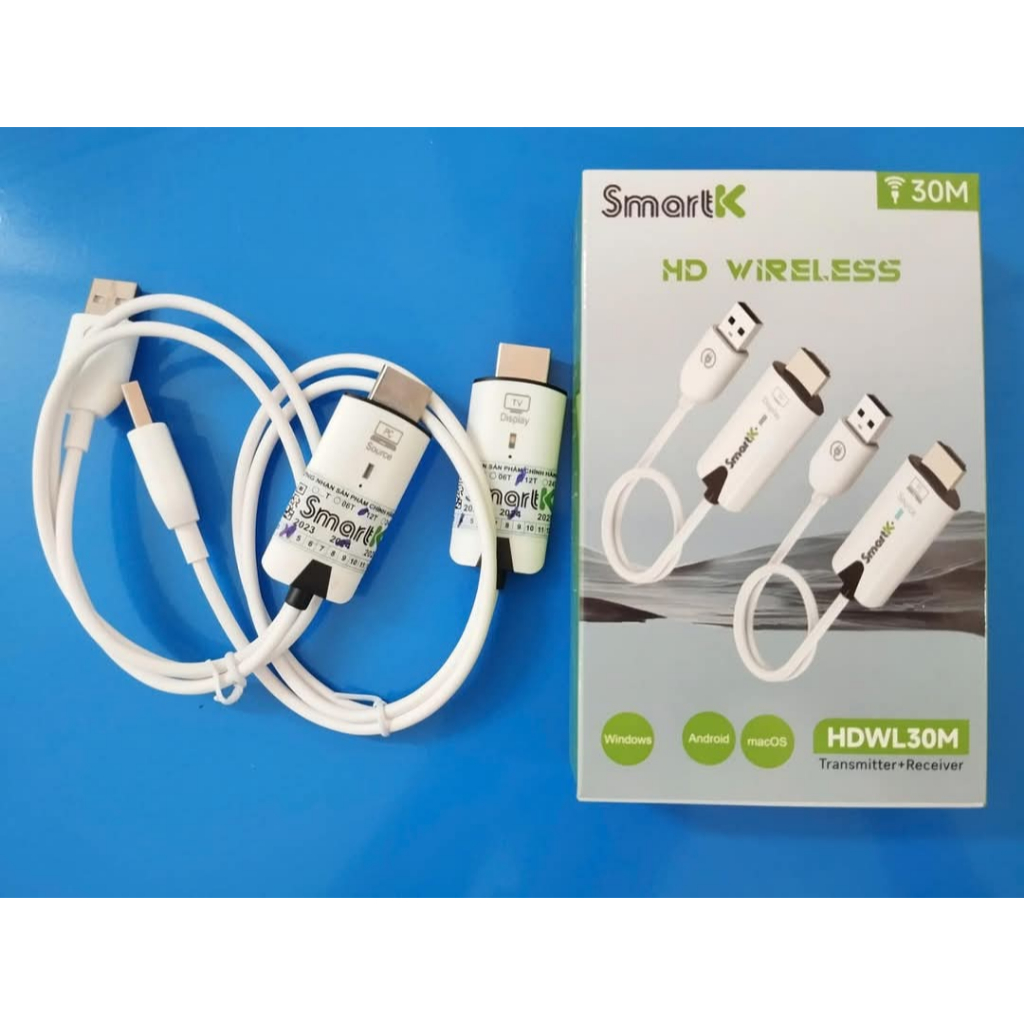 Bộ HDMI Không Dây SmartK Cao Cấp Chính Hãng