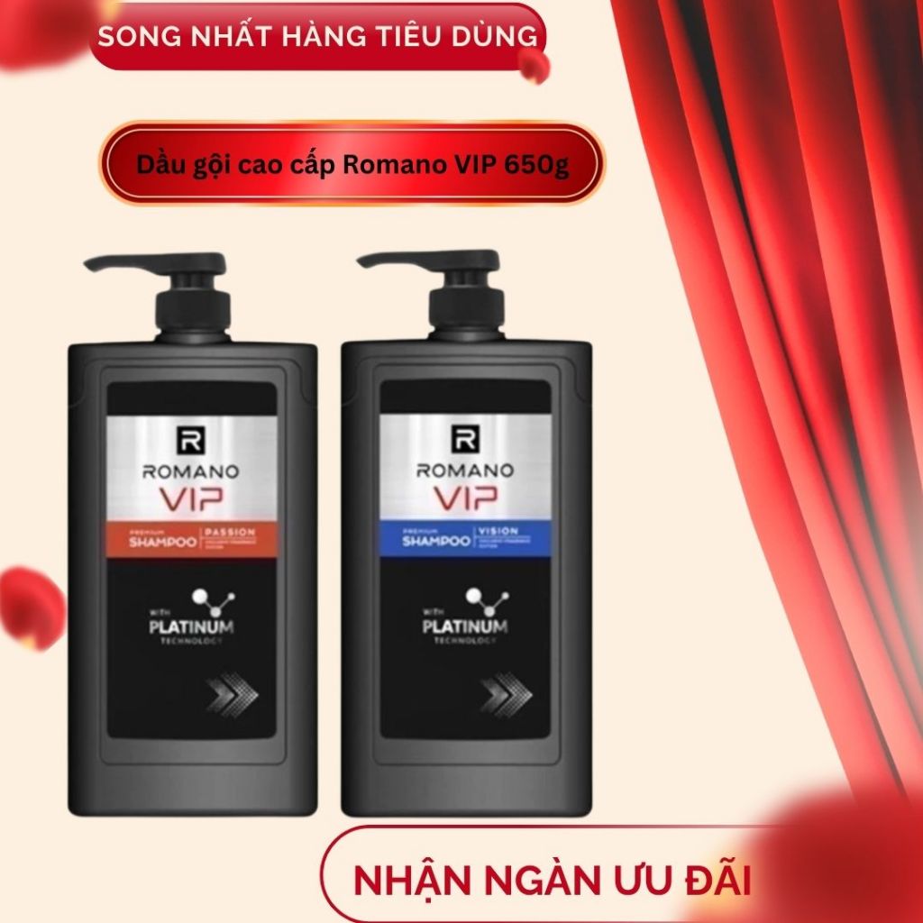 Dầu gội cao cấp Romano Vip 650g/Chai Passion - Vision | Shopee Việt Nam