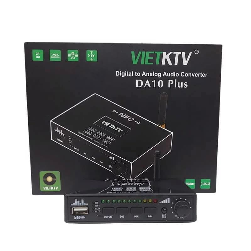 Bộ giải mã âm thanh VietKTV DA10 Plus | Chính Hãng | Bảo hành 12 Tháng