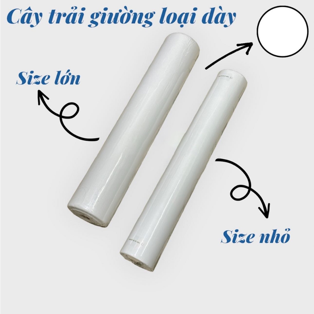 Cuộn vải không dệt lót giường dùng 1 lần trong Spa(50 tấm) 0,8 x 1,8m