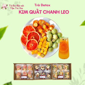 TRÀ DETOX KIM QUẤT CHANH LEO SẤY LẠNH - TRÀ DETOX CHANH LEO - TRÀ DETOX TRÁI CÂY - TIỆM TRÀ XƯA
