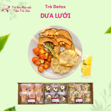 TRÀ DETOX DƯA LƯỚI SẤY LẠNH GI. ẢM CÂN - TRÀ DETOX DƯA LƯỚI - TRÀ DƯA LƯỚI - TIỆM TRÀ XƯA