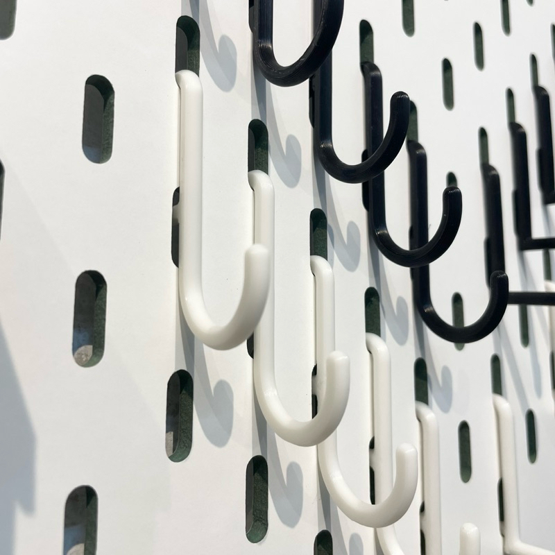 5 móc chữ S cho bảng Pegboard Lỗ Dọc | Phụ Kiện Pegboard Đa Năng