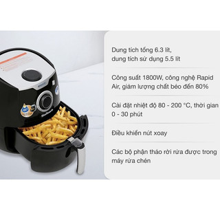 Sale-Nồi chiên không dầu BlueStone AFB-5871 5.5 lít chính hãng trưng bày mới 98-99% Bảo hành 12T