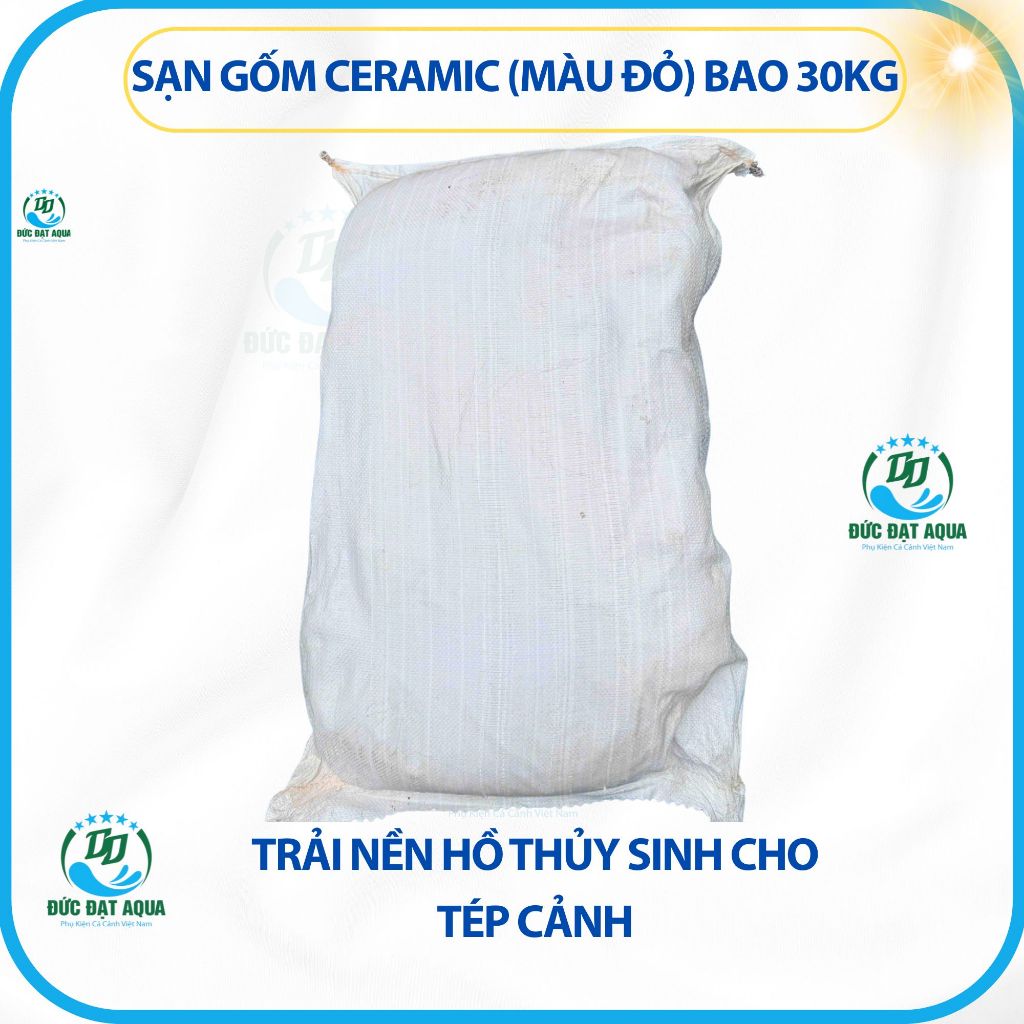 sạn gốm ceramic BAO 30KG (màu đỏ) Trải Nền Hồ Thủy Sinh cho tép cảnh 3