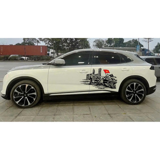 Tem 2 bên Sườn Xe Ô Tô VF8, decal ô tô , Tem 2 bên Sườn Xe Ô tô GIẢI PHÓNG MIỀN NAM-Team Decal Oto,Hàng 3 Lớp Chất Lượng