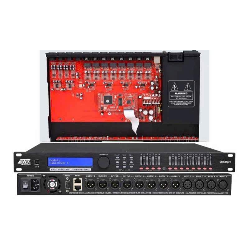 Cos số 4 In 8 Out Crossover - ETC S8000 pro - R208 D206 tặng bộ cáp kết ...