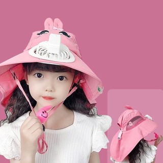 Mũ Chống nắng cho bé trai bé gái BONBON KIDS kèm quạt sạc usb, mũ che nắng cho bé 6-10 tuổi